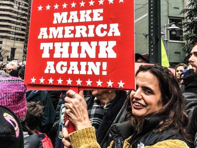 Make-America-Think-Again Photograph by Delia Battin