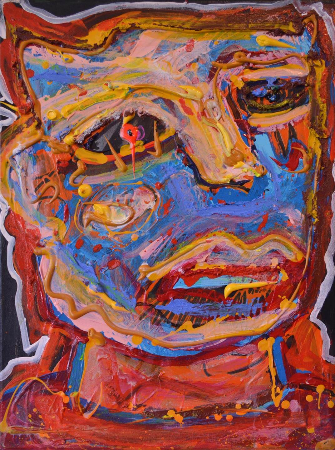 Juan Mariño, Venezuela. Zombie toy, 2014. Acrylic on canvas, 11” x 15”