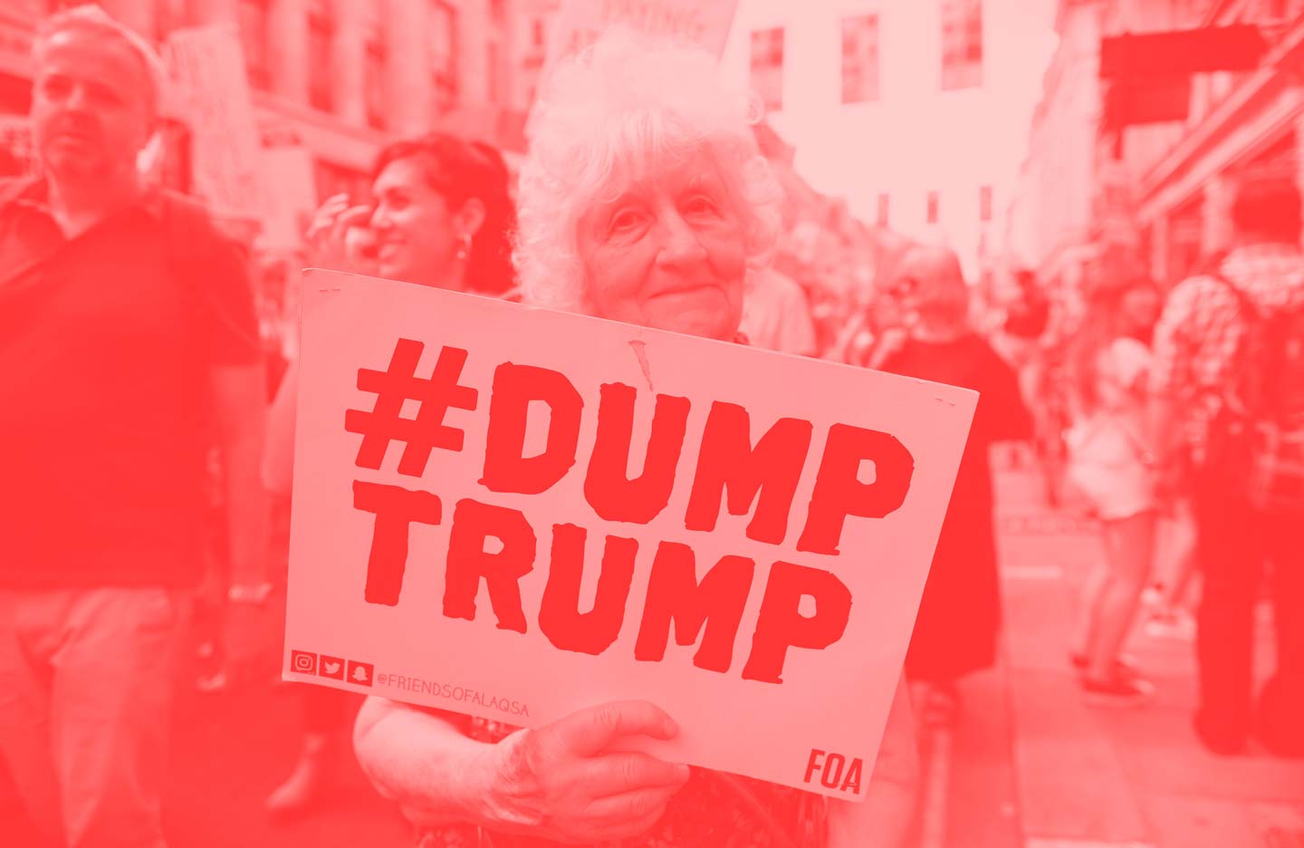 Photography by Alisdare Hickson — #DumpTrump, London.
