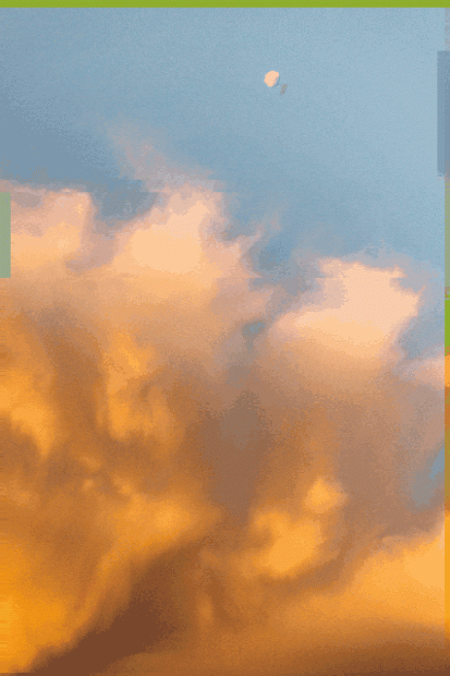 Moving sky during the afternoon