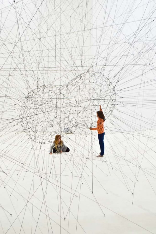 Photo by Clarisse Croset | Tomás Saraceno Installation Tomás Saraceno Installation