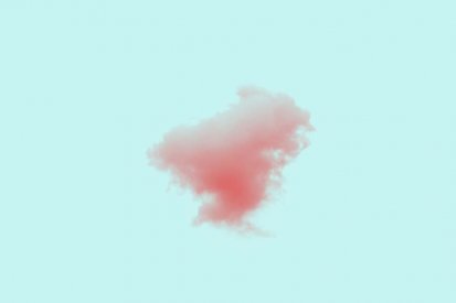 pink-smoke-blue-background Artwork by Jack B